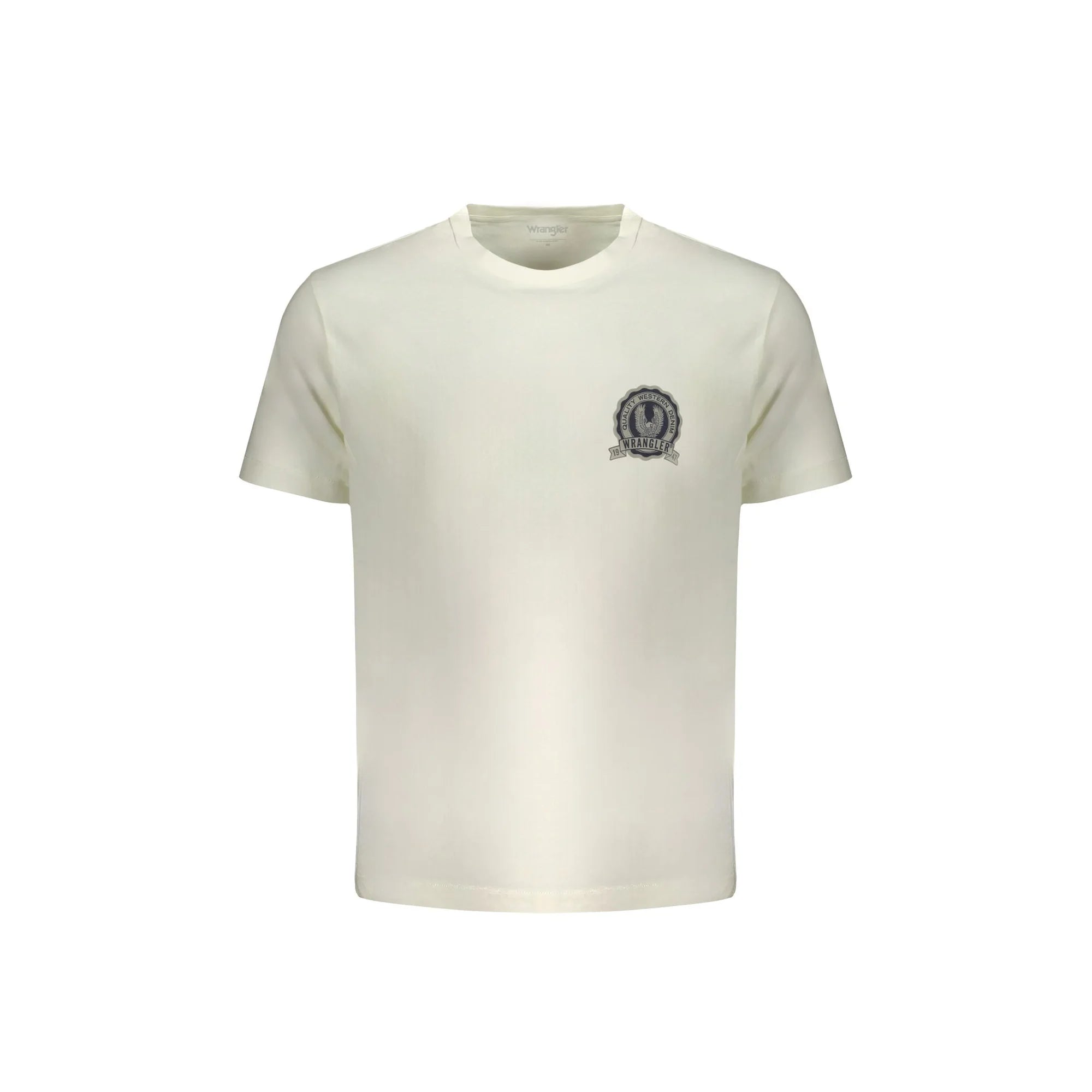 Wrangler T-Shirt Maniche Corte Uomo Bianca Stampa Logo Bianco - foto prodotto
